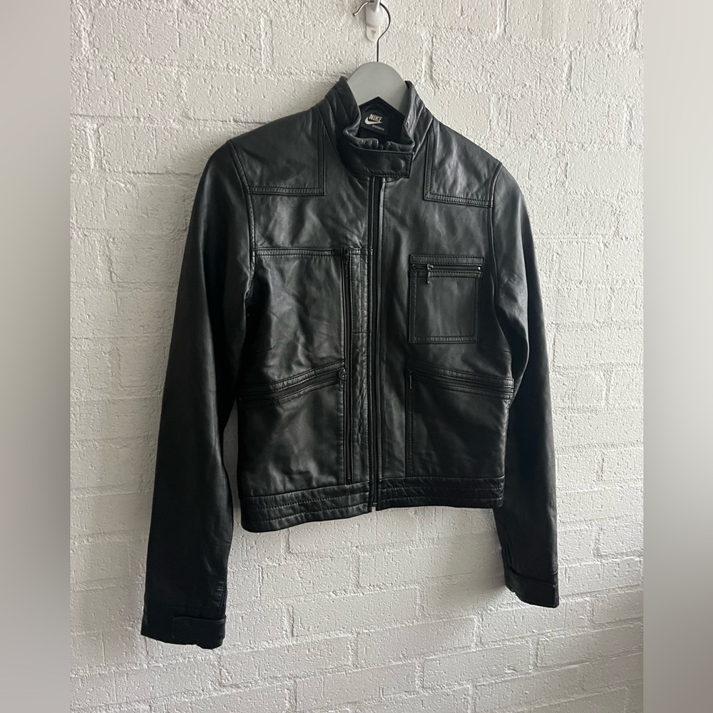 Nike sportswear leather jacket